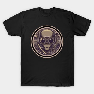 alien octopus. Retro. Cool T-Shirt